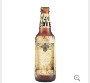 Man Cave große Metall Bierflasche Wandflaschenöffner 🌟 24" x 7 1/8" - Bild 1 von 3
