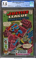 Justice League of America #52 1967 CGC 7.5 - Hawkgirl app