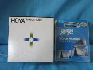 HOYA 49MM VARIOCROSS FILTER + Omega 49mm Circular Polarizer NEW Store Stock - Picture 1 of 6