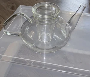 Wilhelm Wagenfeld Bauhaus Schott Mainz Jenaer Jenaer Glas Teekanne mit Teeei - Bild 1 von 10