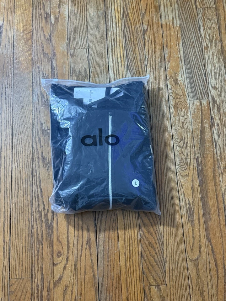 Conjunto de sudadera y sudadera con capucha con cremallera negra Alo para hombre talla grande Foto 1 de 4