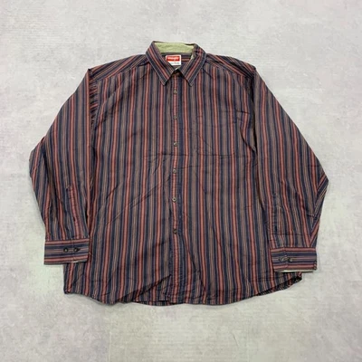 Wrangler Shirt striped patterned long sleeve shirt with chest pocket Men's XL - Image 1 of 4