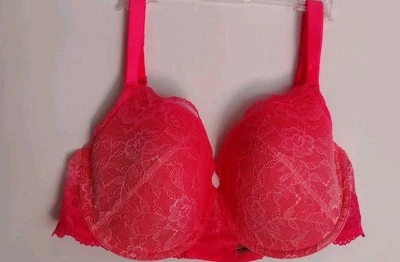 CORREAS CONVERTIBLES CON AROS LIGERAMENTE ACOLCHADAS LA SENZA 38C ENCAJE FLORAL CORAL NEÓN Foto 1 de 4