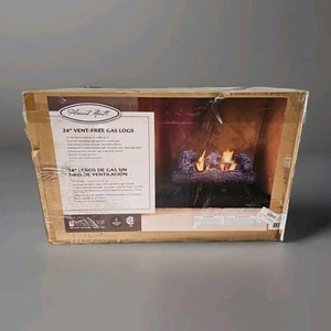 Southern Oak 24 In. Vent-Free Dual Fuel Gas Fireplace Logs Distressed Packaging - Picture 1 of 1