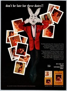 1966 PLAYBOY CALENDAR PROMO PAGE Vintage 8"X11" Magazine Ad 1960's HTN33 - Picture 1 of 1