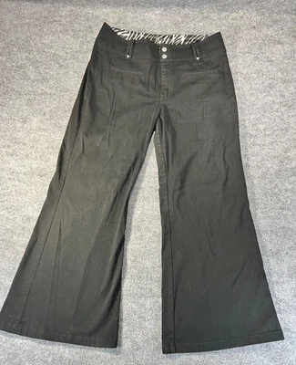 Женские черные брюки Christine Alexander расклешенные размер 14 X 28 камней - Изображение 1 из 4