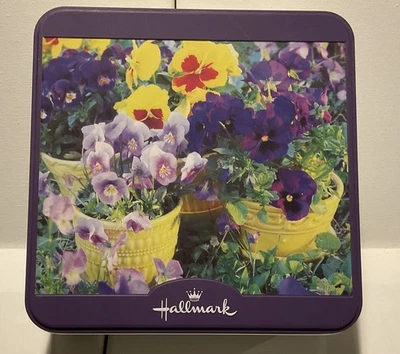 Hallmark Collectible Tin 1000 Piece Puzzle Great Look Flowers - Image 1 of 4