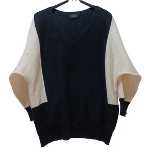 Charter Club Kaschmir Pullover L Colorblock Dolmanärmel minimalistisch kuschelig Luxus - Bild 1 von 8