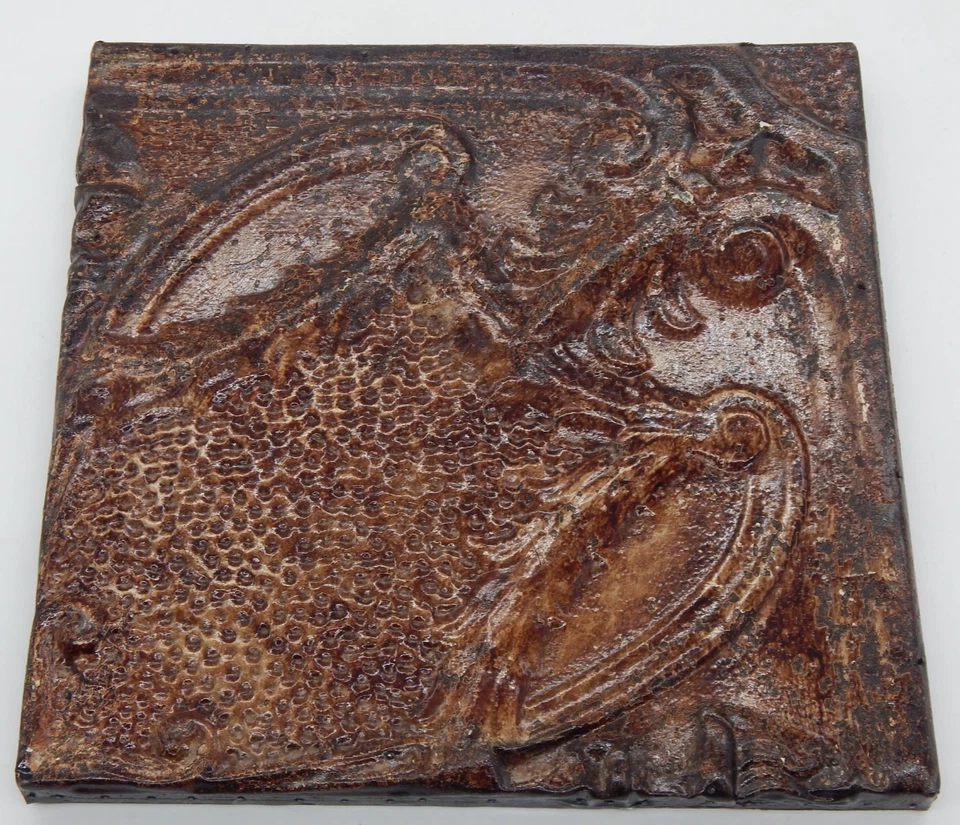 Architectural Salvage Antique Metal Framed Ceiling Tin Olde Goode Things NYC - Image 1 of 4