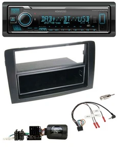 Kenwood Bluetooth Lenkrad DAB USB Autoradio für Fiat Idea 2006-2012 schwarz - Bild 1 von 9