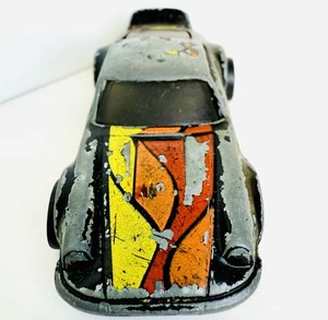 1977 Hot Wheels Turbo Blast Set Porsche P-911 Black Blackwall Hong Kong Swirl - Picture 1 of 6