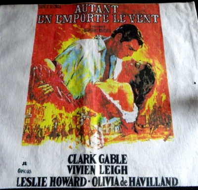 Canvas Retro Movie Poster 53x42 cm Autant on importe le vent  -Vom Winde verweht - Bild 1 von 4