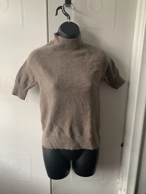 saks fifth avenue cashmere sweater 3/4 Sleeves Brown M - Image 1 of 2