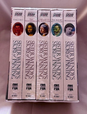 NEW & SEALED Sister Wendys Story of Painting  (VHS, 1997, 5-Tape Set) Joy PBS - Image 1 of 4