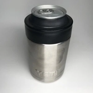 YETI RAMBLER COOZIE FOR CAN/BOTTLE STAINLESS STEEL USED EX! - Picture 1 of 5