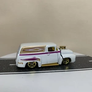 2000 Hot Wheels #171 '56 Ford F-100 Panel Truck White/Gold w/5sp & Side Tampo NM - Picture 1 of 13