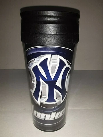 New York Yankees MLB Hype Logo Travel Tumbler 16 oz Cover