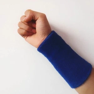 Unisex Cotton Wrist Wristband Sport Towel Sweatband Solid Sweat Band Yoga Gy↔ - Picture 1 of 42