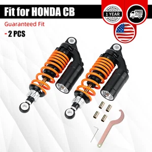 [2 PIEZAS] Suspensión Amortiguador Trasero Aire Naranja Moto 11 pulgadas 280 mm Universal - Imagen 1 de 6