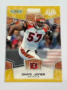 2008 Score Football Gold Super Bowl XLIII #64 - Dhani Jones - Bengals - Picture 1 of 2