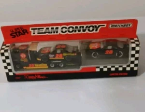 Matchbox 1993 1/64 Team Convoy #28 Davey Allison Texaco Havoline Diecast - Imagen 1 de 10
