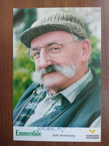 STAN RICHARDS *Seth Armstrong* EMMERDALE PRE-SIGNED AUTOGRAPH CAST PHOTO CARD