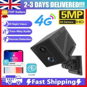 Tarjeta SIM 5MP 4G Batería Incorporada Mini Cámara IP CCTV Cámara de Seguridad para el Hogar Exterior - Imagen 1 de 29