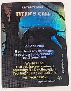 Holo Foil Alt Blue TITAN'S CALL Doomlings First Edition NM Legends of Enderas - Picture 1 of 2