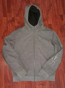 Tommy Hilfiger Mens Gray Sherpa-Lined Softshell Hooded Jacket Coat Sz M - Bild 1 von 5