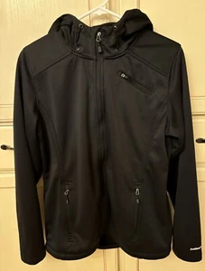 Avalanche Lined Soft Shell Jacket With Hood Black Medium - Picture 1 of 9