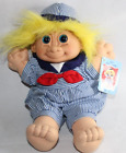 Russ Troll Skippy in sailor suit troll kidz yellow hair 12&quot; soft bodied with tag