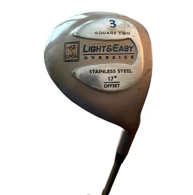Square Two LPGA Light & Easy Oversize Stainless Steel 17 Offset 3 Wood Golf Club - Image 1 of 4