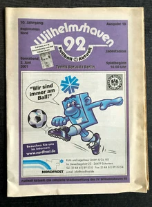 RL 2000/2001 SV Wilhelmshaven 92 - Tennis Borussia Berlin, 02.06.2001 - Bild 1 von 1