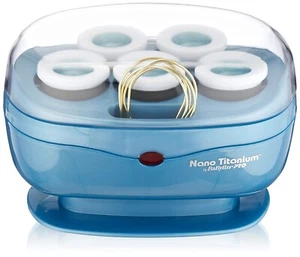 BaBylissPRO Nano Titanium Roller Hairsetter Professional 5 pc Flocked Jumbo Roll - Picture 1 of 13