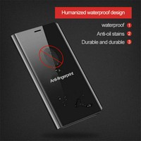 For Samsung Galaxy M10 A10 A30 A50 A70 Clear View Mirror Leather Case Flip Cover