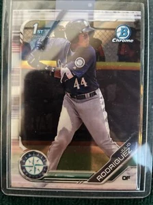 Julio Rodriguez 2019 Bowman Chrome Prospects 1st Bowman #BCP-33 Mariners ๐๐๐ - Picture 1 of 6