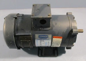 Leeson 108052.00 DC Permanent Magnet Motor C4D17FK8D 1800 RPM 5/8" Shaft Dia - Picture 1 of 7