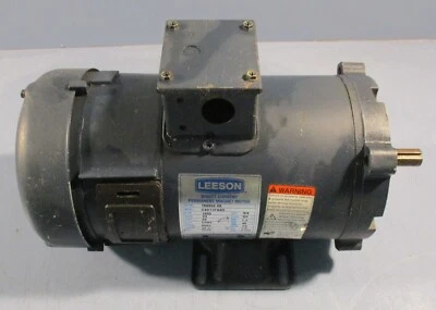 Leeson 3/4 HP DC Motor 108052.00 C4D17FK8D 1800 RPM 5/8" Shaft Dia .75 HP - Image 1 of 4
