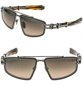 BALMAIN TITAN BY AKONI BPS139 Titanium Rhodium Brown BPS 139B Modern Sunglass - Picture 1 of 14