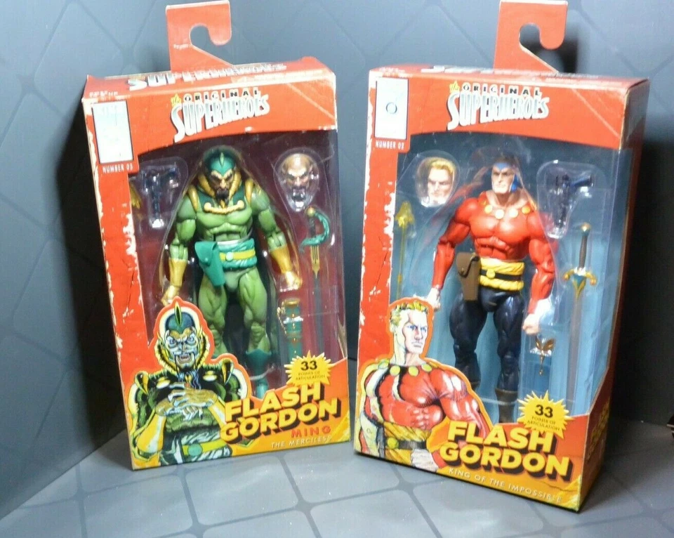 "Figuras de acción Flash Gordon 02 y Ming 03 7"" nuevas envío gratuito" Foto 1 de 4