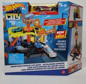 Hot Wheels City Downtown Express Autowäsche Spielset Neu für 2022 - Bild 1 von 5