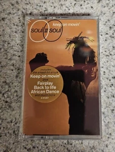 Soul II Soul - Keep On Movin' Cassette SEALED w/ Hype Sticker  - Picture 1 of 5