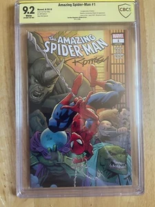 AMAZING SPIDER-MAN #1 - CBCS 9.2 - RYAN OTTLEY COVER & SIGNATURE! - Picture 1 of 6