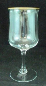 Cáliz de agua Lenox Crystal Intriga adorno dorado - Imagen 1 de 4
