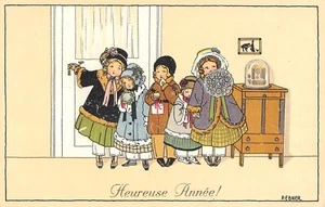 CPA ILLUSTRATEUR / PAULI EBNER / HEUREUSE ANNEE / verso N°1394 - Picture 1 of 2