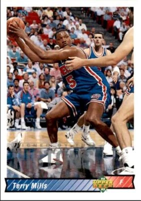 1992-93 Upper Deck Basketball Card Terry Mills Detroit Pistons #292 - Image 1 of 2