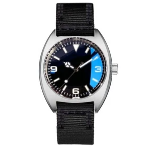 Brushed 36mm Tandorio Black Dial Sapphire Glass NH35A Automatic Men's Watch - Picture 1 of 5