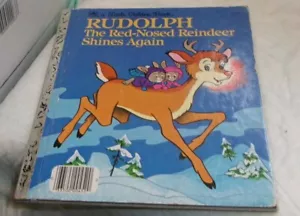 Rudolph the Red-Nosed Reindeer Shines Again - Hardcover - VERY GOOD - Picture 1 of 5