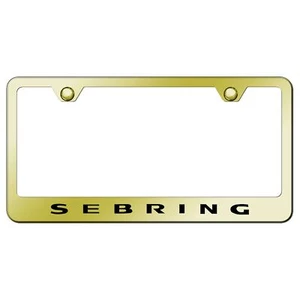 Chrysler Sebring Laser Etched Logo Stainless Steel License Plate Frame - Picture 1 of 6