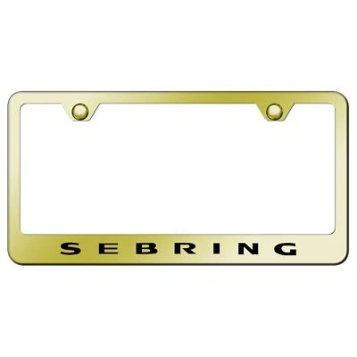 Marco de matrícula de acero inoxidable con logotipo grabado láser Chrysler Sebring Foto 1 de 2